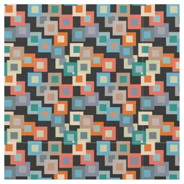 Light Squares on Dark Fabric (Close Up)