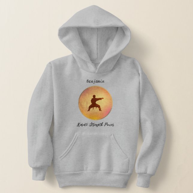 Light Steel Black Typography Karate Martial Arts (Laydown)