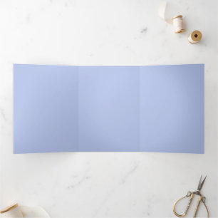 Light Steel Blue Tri-Fold Card