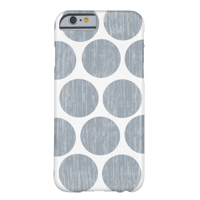 Light Steel Grey Distressed Polka Dot iPhone 6 Case-Mate iPhone Case (Back)