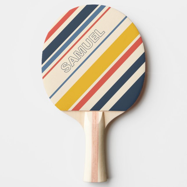 Light Stripes Ping Pong Paddle (Front)