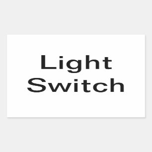 Light Switch Sign Sticker