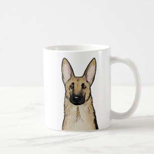 Light Tan and Black German Shepherd Coffee Mug