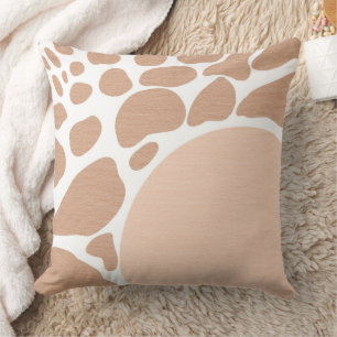 Light Tan Earth Tones Throw Pillow