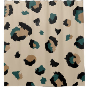 Light Tan Leopard Print and Teal