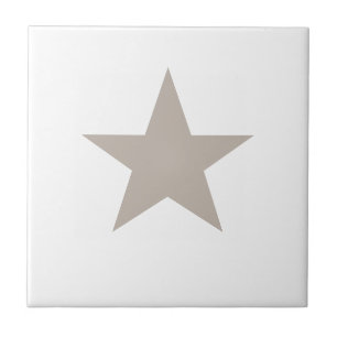 Light Taupe Star Tile