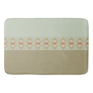 Light Teal And Taupe Bath Mat