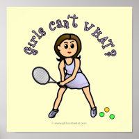 Light Tennis Player Girl