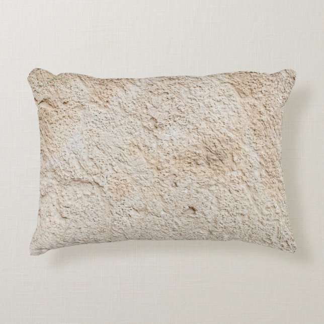 Light texture of old antique wall, layer of concre accent pillow (Front)
