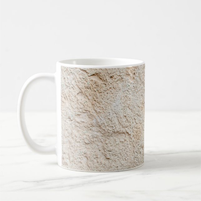 Light texture of old antique wall, layer of concre coffee mug (Left)
