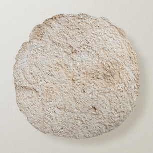 Light texture of old antique wall, layer of concre round pillow
