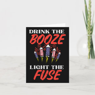 Light The Fuse Fireworks Funny Fourth 4th Of July Card