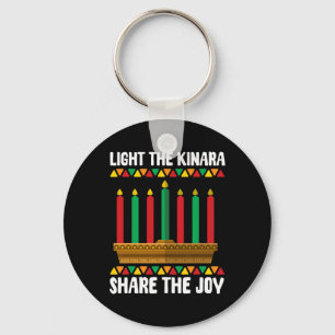 Light The Kinara Share The Joy Kwanzaa Candle Hold Keychain
