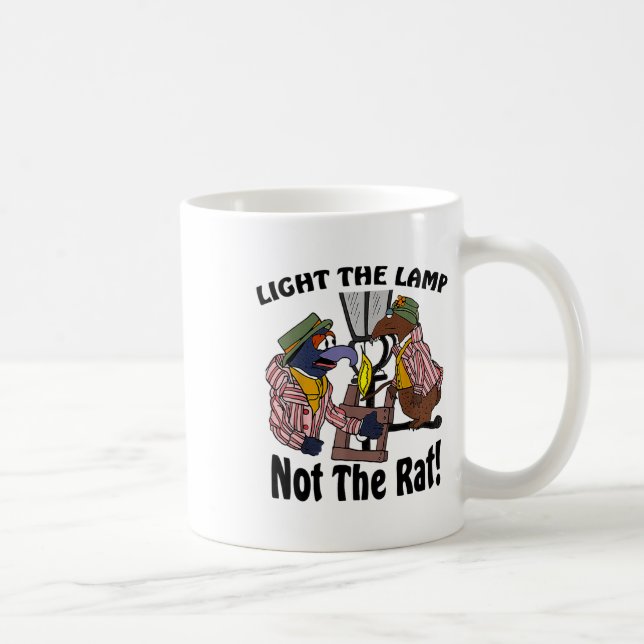 Light The Lamp Not The Rat Funny Christmas  Coffee Mug (Right)