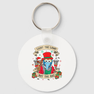 Light The Lamp Not The Rat Funny Christmas Matchin Keychain