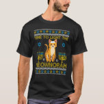 Light The Meownorah Jewish Cat Menorah Lover Ugly  T-Shirt<br><div class="desc">Light The Meownorah Jewish Cat Menorah Lover Ugly Chanukah</div>