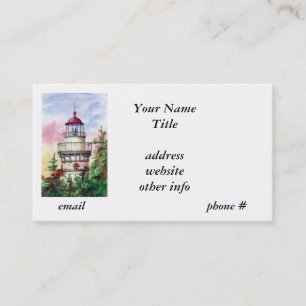 Light The Way Lighthouse  Business Cards