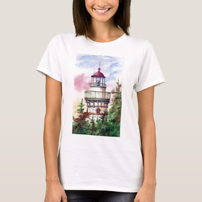 Light The Way Lighthouse  Ladies Tshirt (Front)
