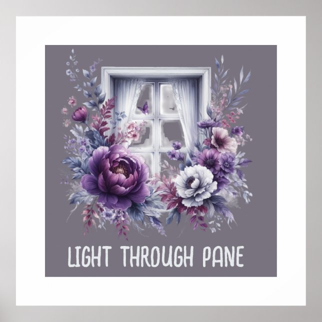 Light Through Pane Encouragement Poster (Front)
