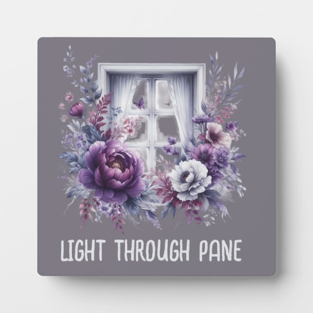 Light Through Pane Encouragement Tabletop Plaque (Front)