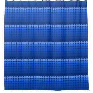 light to dark blue Mid century mod dots circles
