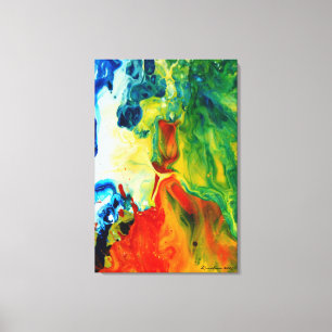 Light Torch 2 Abstract Landscape Canvas Print