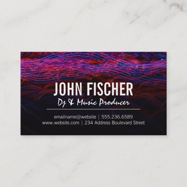 Light Trails Business Card (Front)