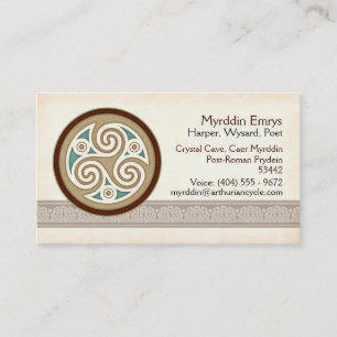 Light Triskele Business Cards