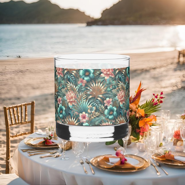 Light Tropical Elegance Rocks Glass (Creator Uploaded)