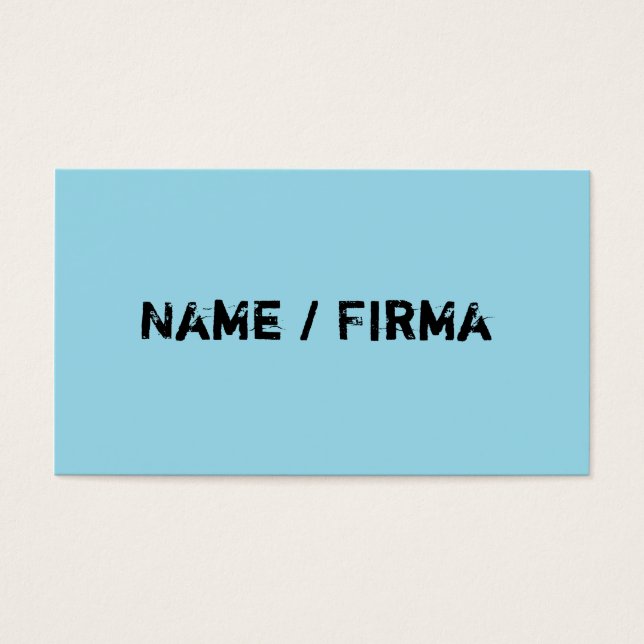 light turquoise business cards (Front)