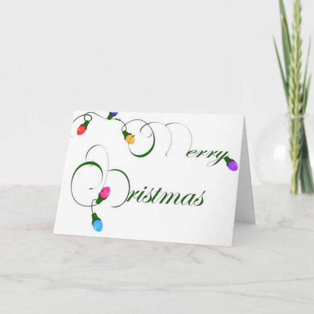 Light Up Christmas Holiday Card (Front)