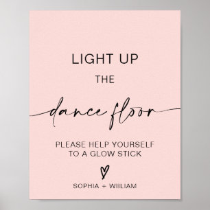 Light Up the Dance Floor Glow Sticks Sign