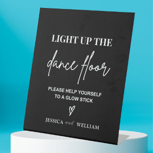 Light Up the Dance Floor Glow Sticks Sign