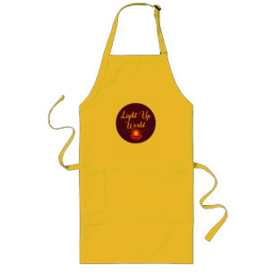 Light Up the World ✨ Minimal Elegant Diwali Long Apron