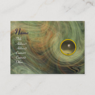 LIGHT VORTEX AGATE yellow grey orange Business Card