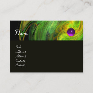 LIGHT VORTEX AMETHYST orange green yellow black Business Card