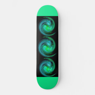 LIGHT VORTEX ,black blue green Skateboard