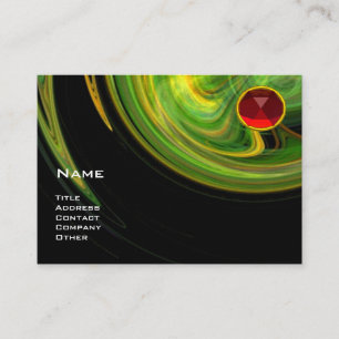 LIGHT VORTEX RUBY- yellow orange green black red Business Card