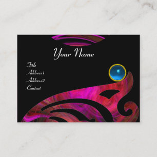 LIGHT VORTEX SAPPHIRE blue pink black red violet Business Card
