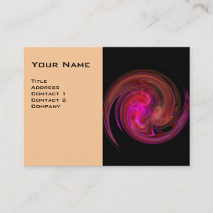 LIGHT VORTEX ,vibrant black pink violet red white Business Card