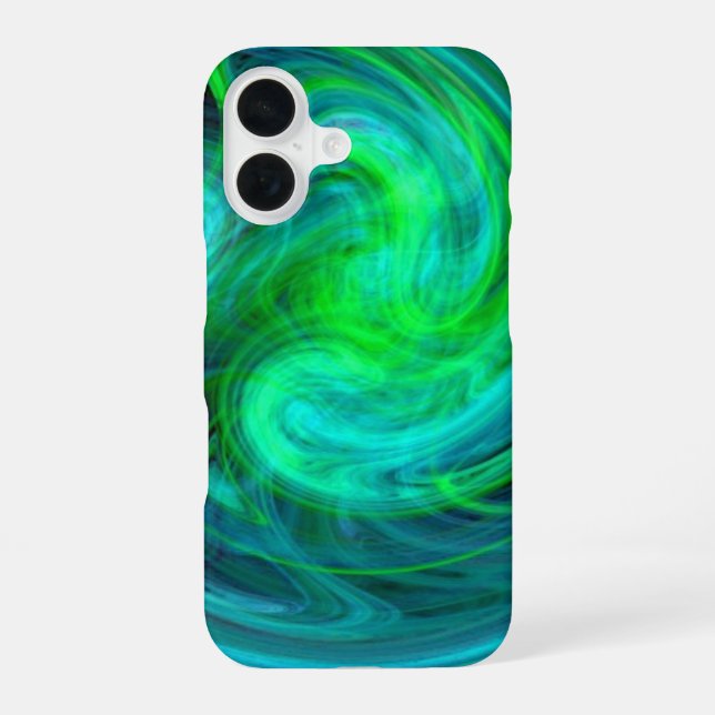 LIGHT VORTEX ,vibrant blue iPhone 16 Case (Back)