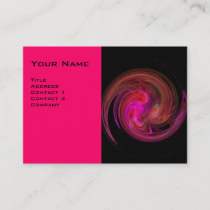 LIGHT VORTEX ,vibrant fuchsia black pink red Business Card