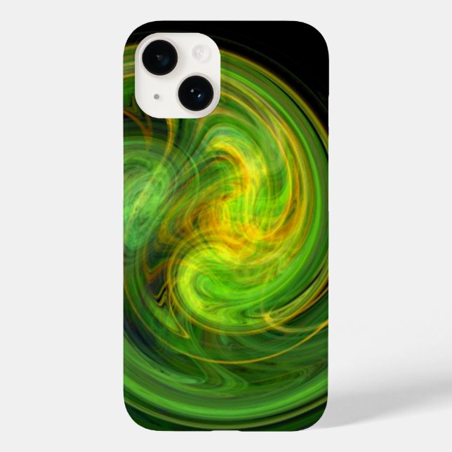 LIGHT VORTEX ,vibrant green Case-Mate iPhone Case (Back)