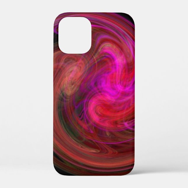 LIGHT VORTEX / Vibrant Pink Fuchsia Red Abstract Case-Mate iPhone Case (Back)