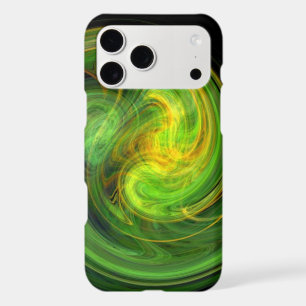 LIGHT VORTEX ,vibrant Yellow Green Abstract Swirls