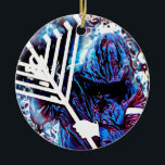 Light vs Darkness Ceramic Ornament<br><div class="desc">Round Ornament</div>