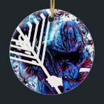 Light vs Darkness Ceramic Ornament<br><div class="desc">Round Ornament</div>