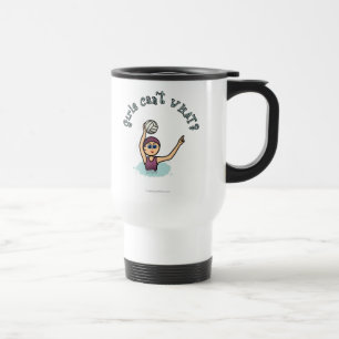 Light Water Polo Player Girl Travel Mug
