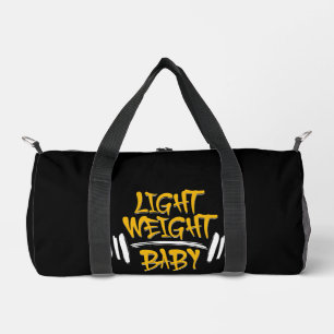 Light Weight Baby Funny Gym Typography Duffle Bag