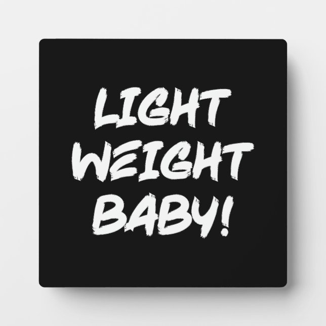 Light Weight Baby - Ronnie Coleman Bodybuilding Plaque (Front)